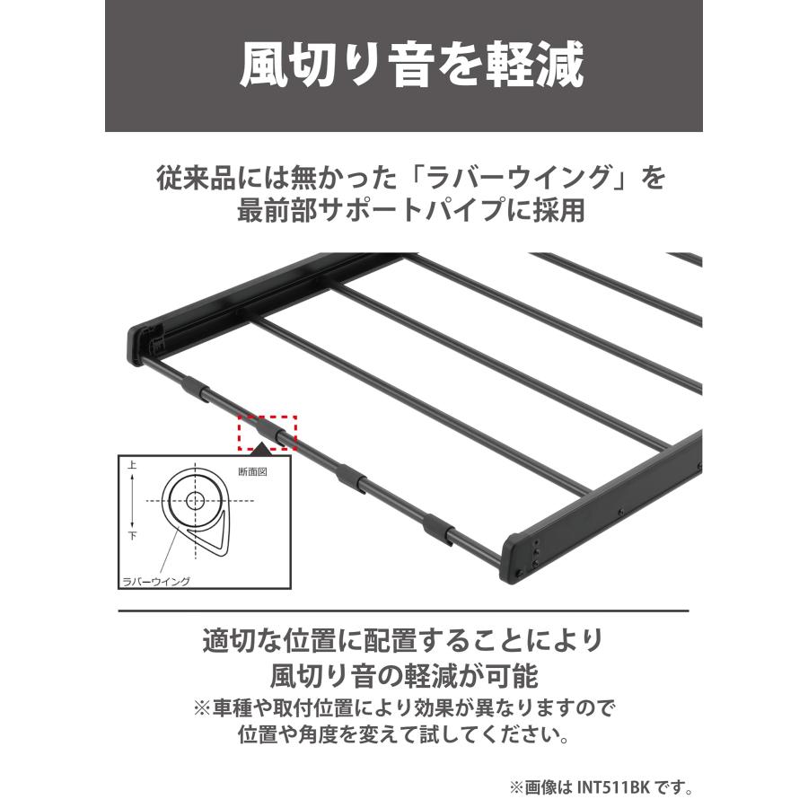 INNO 車 ルーフラック INT511BK ライトラック95 幅950mm×1190mm 軽量