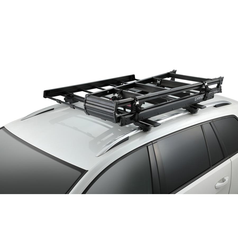 INNO 車 ルーフラック INT512BK ライトラック105 幅1050mm×1190mm 軽量
