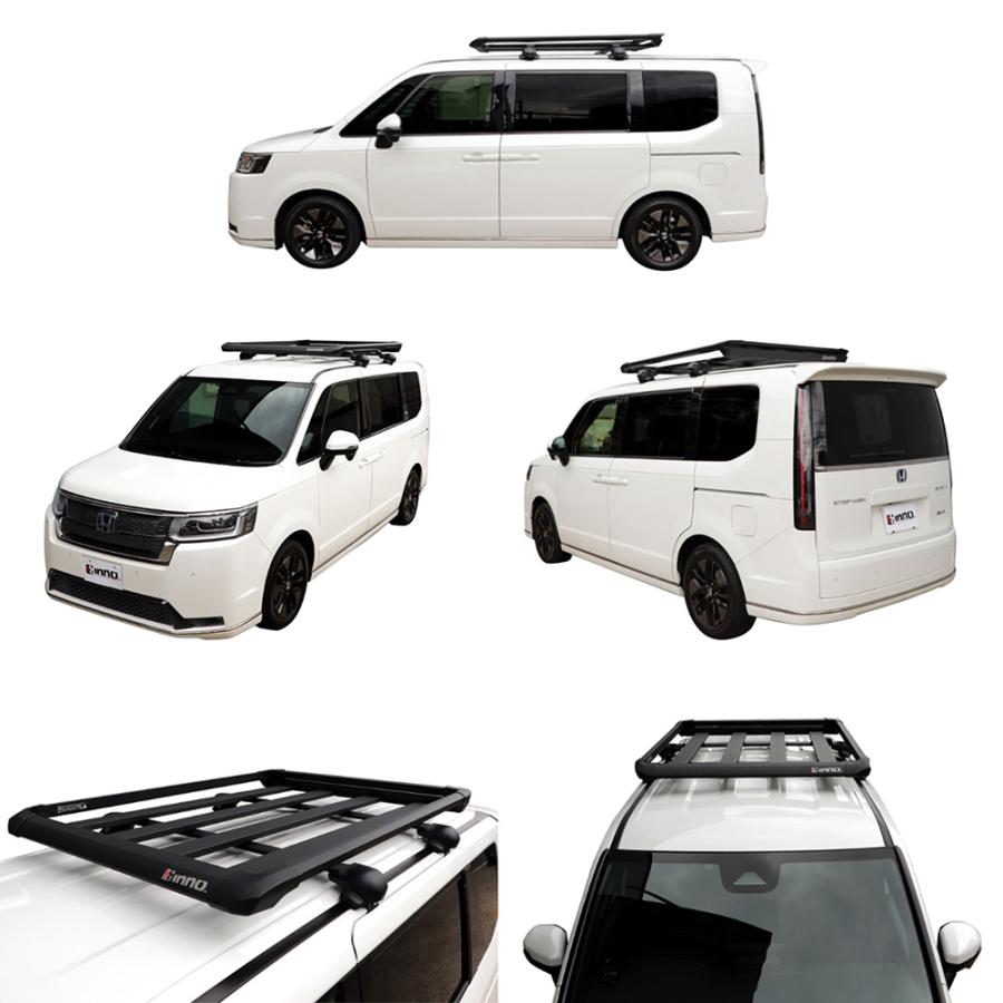 INNO 車 ルーフラック INT537BK エアロラック 120 幅1245mm×1670mm