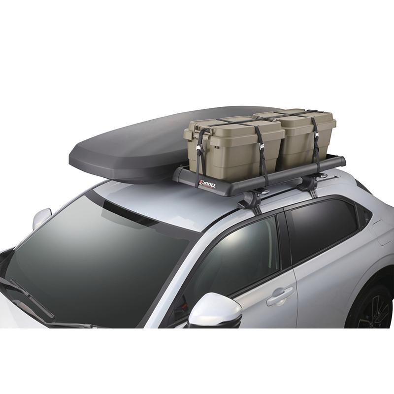 車 ラック ルーフキャリア INNO キャリア ルーフラック INT577BK エアロラックシェイパー 50 ブラック RVボックス はしご 脚立 carmate (P07)