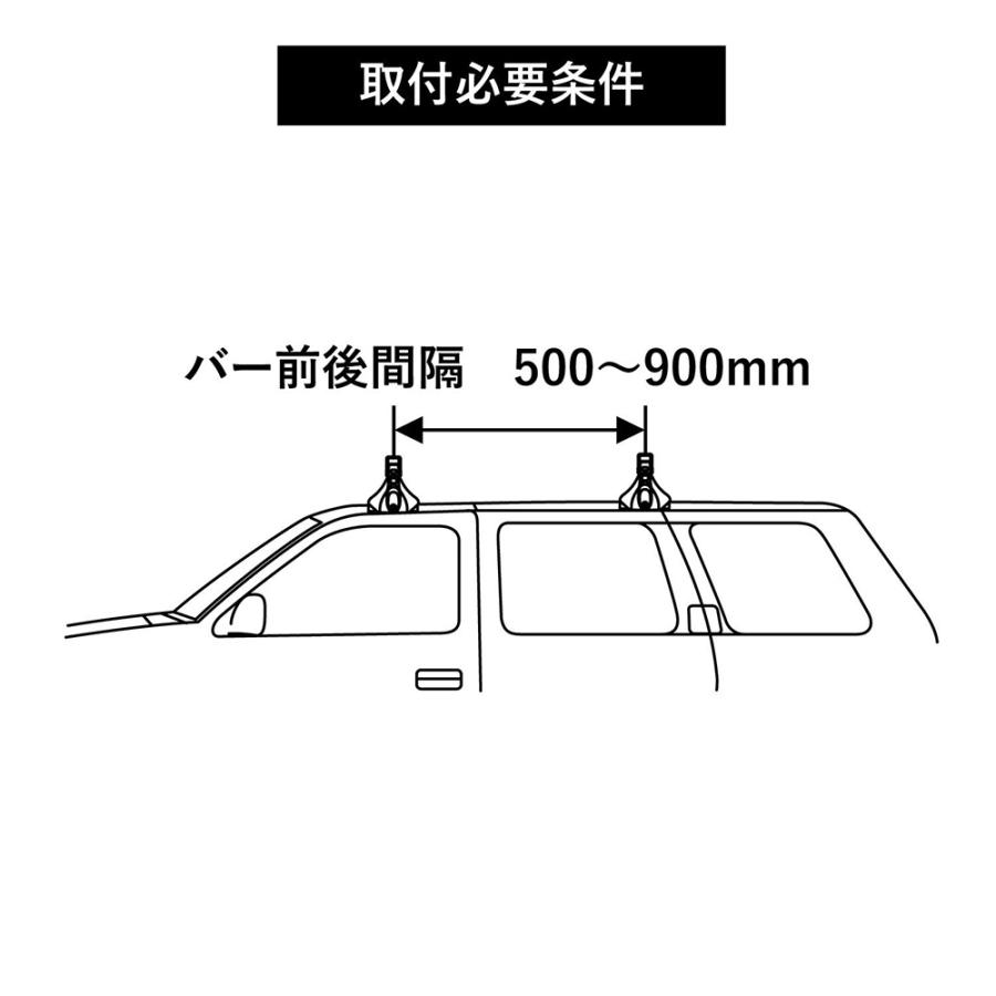 INNO 車 ルーフラック INT579BK エアロラック シェイパー 110 幅1115mm
