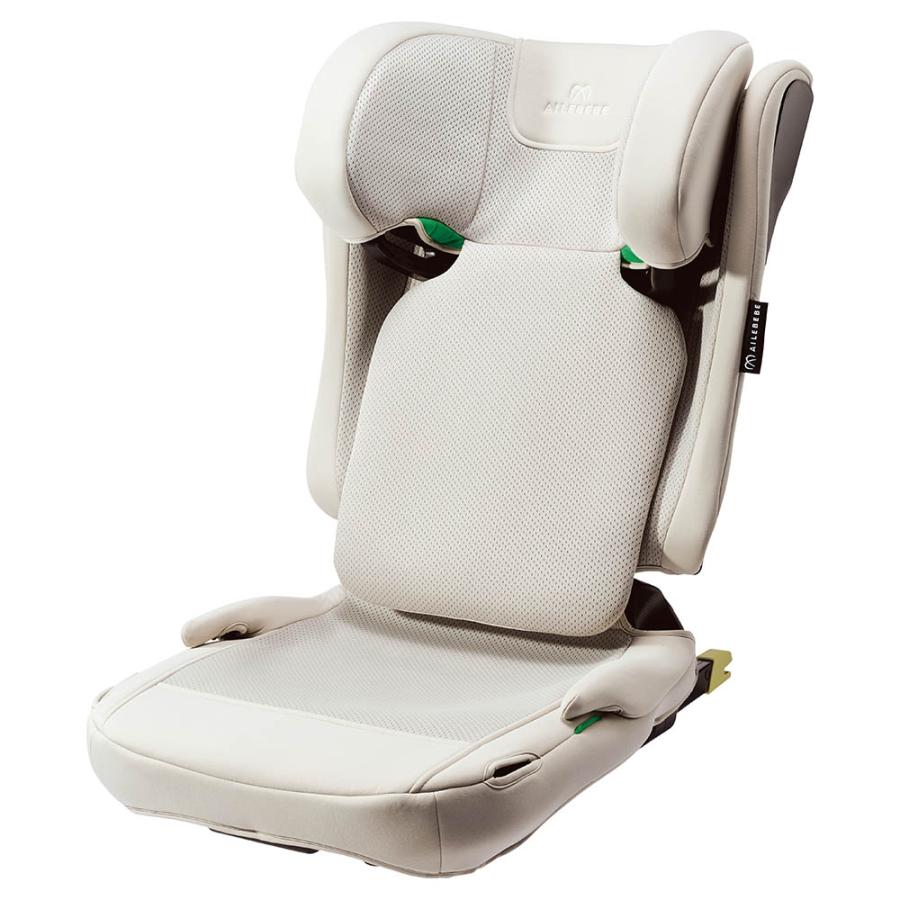 ジュニアシート 3歳 isofix JF211 エールベベ スット コンパクト 折りたためる 高さ調節可能 軽量6.7kg オフホワイト 取付簡単  カップホルダー付 carmate (P07) | エールべべ・クルット | 16
