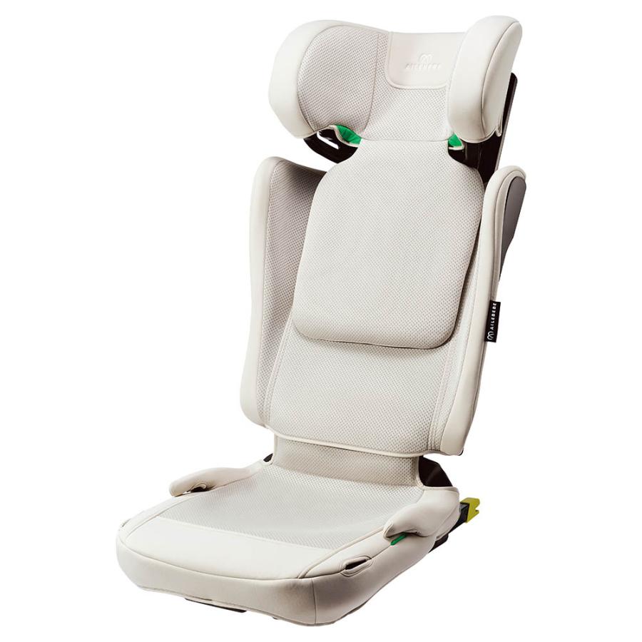 ジュニアシート 3歳 isofix JF211 エールベベ スット コンパクト 折りたためる 高さ調節可能 軽量6.7kg オフホワイト 取付簡単  カップホルダー付 carmate (P07) | エールべべ・クルット | 17