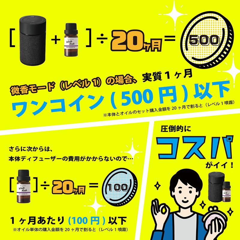BLANG ディフューザー 車 芳香剤 おしゃれ 車用 L10003 ブラング 噴霧 