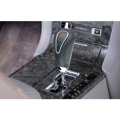 車 シフトノブ LS149 ラグジス LUXIS ゲートAT ノブ カーボン レザー MT車 ゲートAT車 対応 シフト レバー 2段階高さ選択 ドレスアップ carmate (P07) | カーメイト | 03