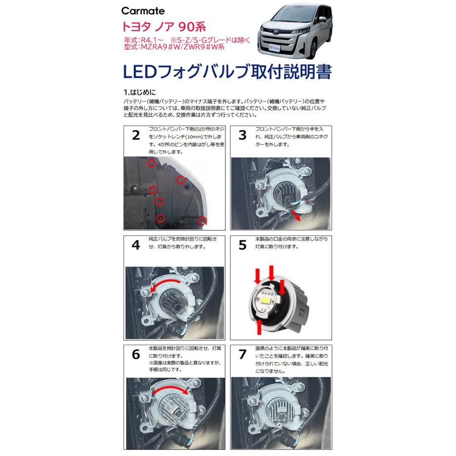 トヨタ 90ノア 純正ディーラーオプション バイカラーLEDフォグランプ　未使用 新型ノア 90系 トヨタ LED フォグランプ 3色切り替え バイカラーLED
