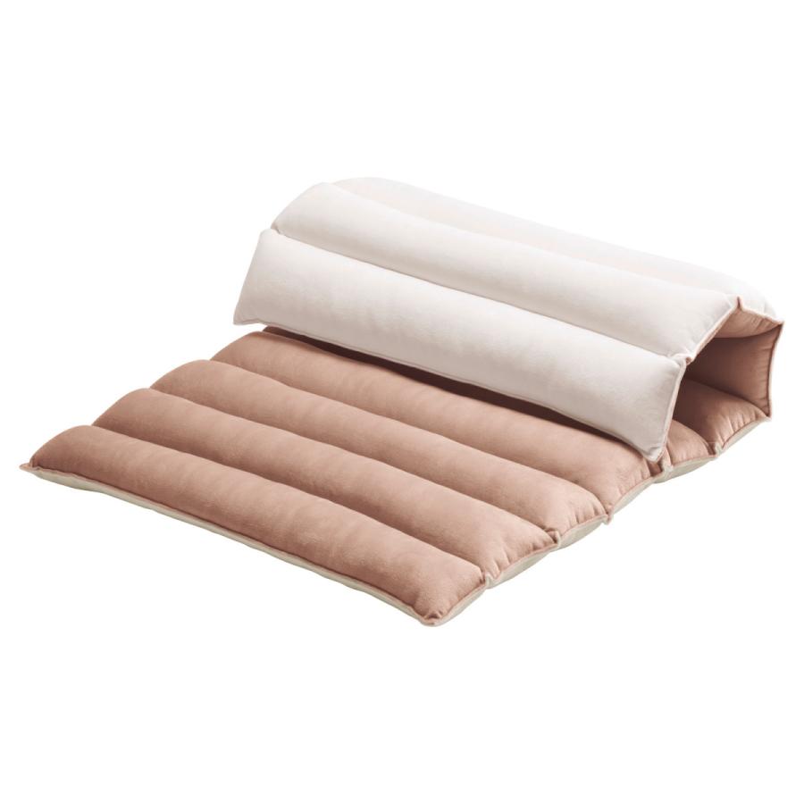 車内用クッション 至福 休憩 仮眠  車 カーメイト NZ315 シャーミング クッション ブラウン／アイボリー シャーミング（車眠具）車中泊 車 仮眠 (P07) | カーメイト | 02