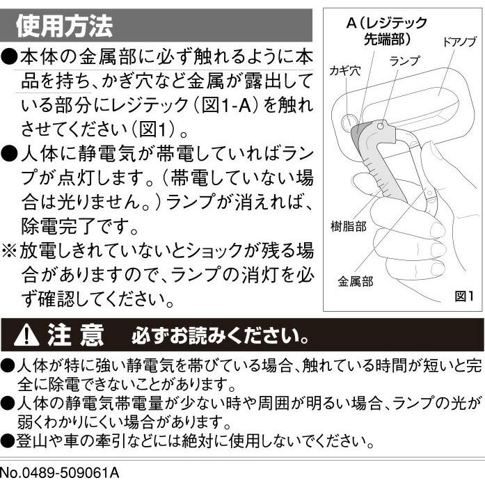 カーメイト（CARMATE） 静電気除去 キーホルダー NZ906 レジテック