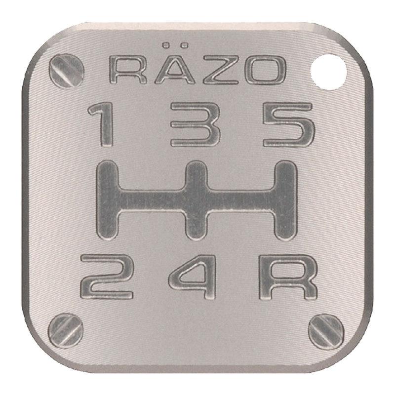 シフトパターン 車検 RAZO RB2 パターンバッジ MT5 ライト ガンメタリック シルバーカラー系 5速 カーメイト carmate (P06) | カーメイト | 02