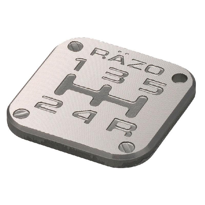 シフトパターン 車検 RAZO RB2 パターンバッジ MT5 ライト ガンメタリック シルバーカラー系 5速 カーメイト carmate (P06) | カーメイト | 03