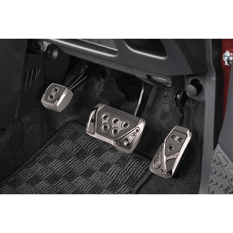 車 ペダル カーメイト RP108BCR GTスペック ペダル フット パーキングブレーキペダル ブラッククローム RAZO ペダル carmate (R80)(P05) | カーメイト | 04