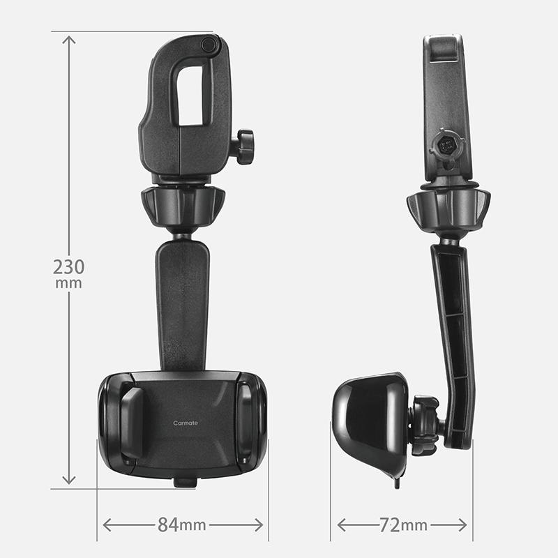 スマホホルダー 車 スタンド SA37 グリップ取り付け クイック ブラック ハイエース キャラバン エブリイ アトレー ハイゼット carmate (R80) | カーメイト | 08