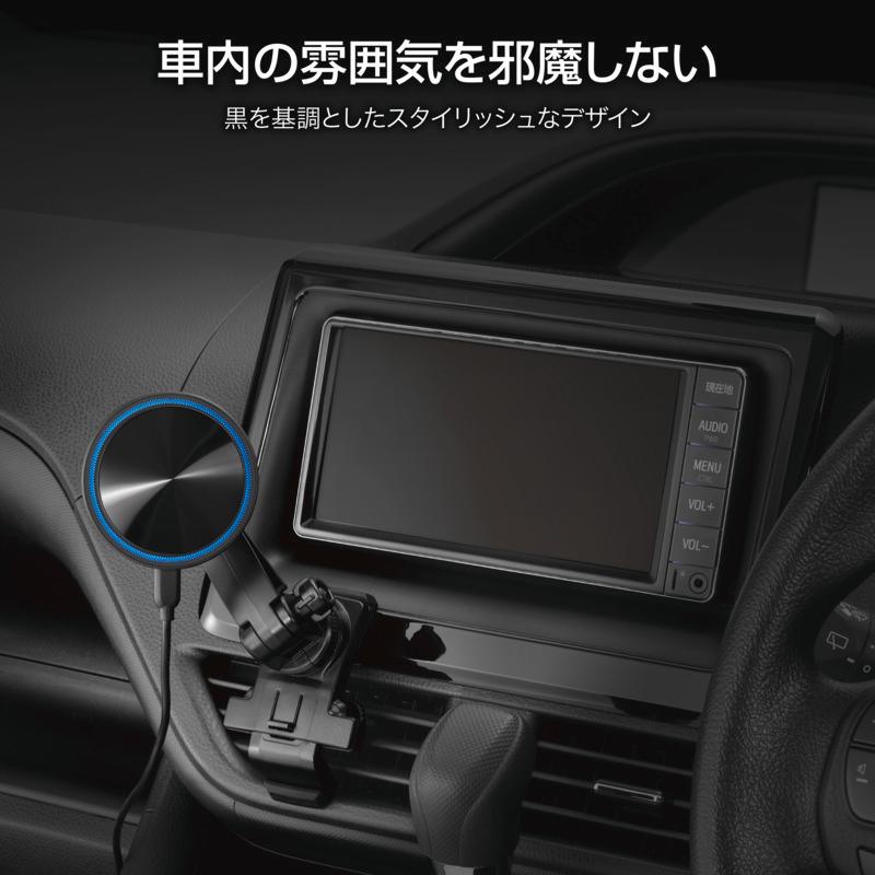 SA500 MagChargeスマホルダー (マグネット式 車載ホルダー) エアコン取付 マグネット式/ワイヤレス出力 (7.5W) / MagSafe対応 車載ホルダー carmate (R80)(P05)｜carmate｜09