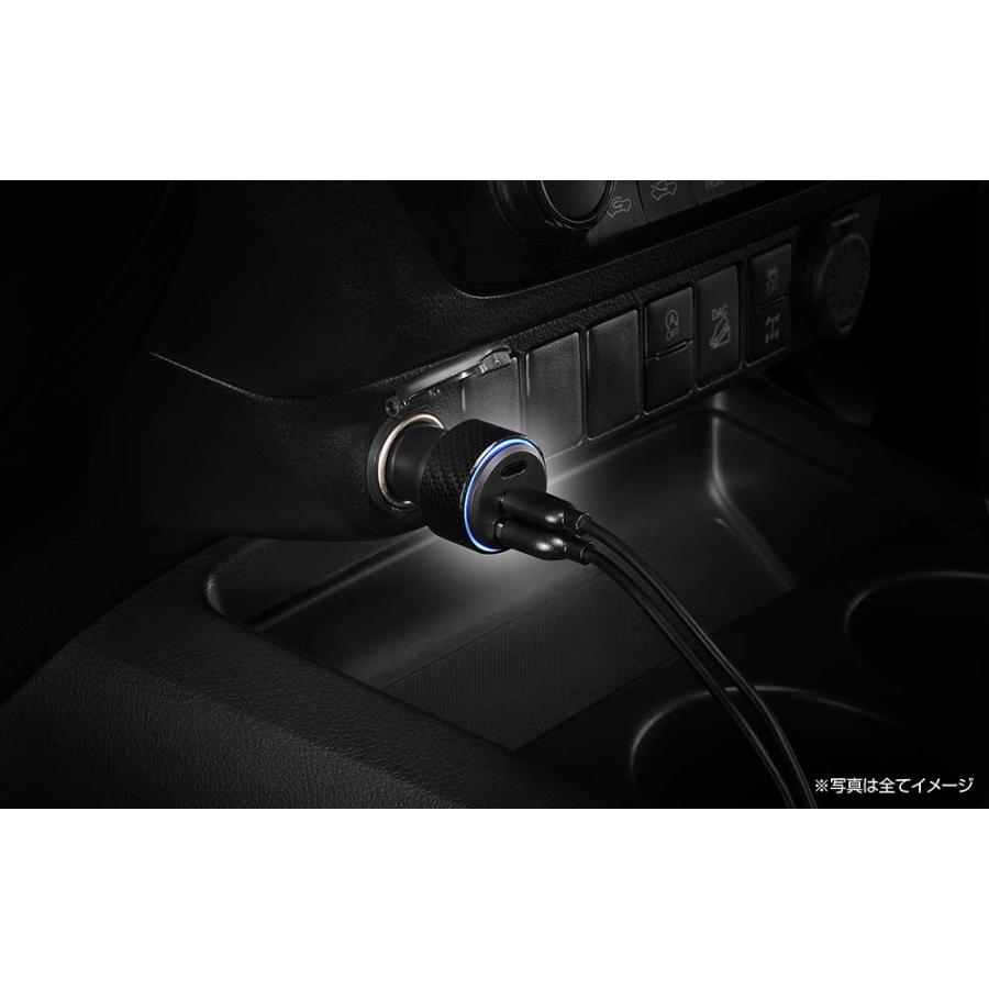 「探す」対応 2ポートカーチャージャー (USB-A+C) SA511 シガーソケット 車載USBカーチャージャ 急速充電 車 usb 充電 駐車位置特定 MFI認証 carmate (P05)(R80) | カーメイト | 09