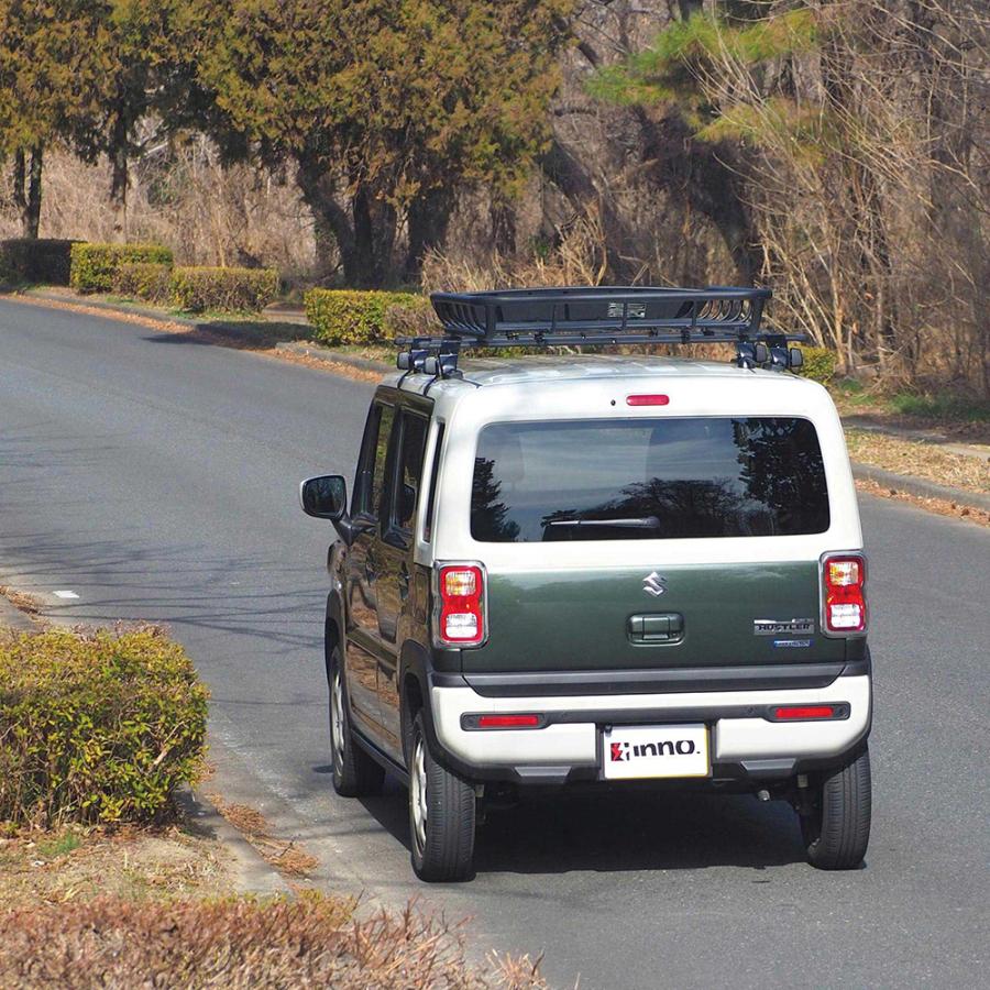 INNO スズキ ハスラー R2.1〜 MR52S/MR92S レール無 ルーフキャリア 車