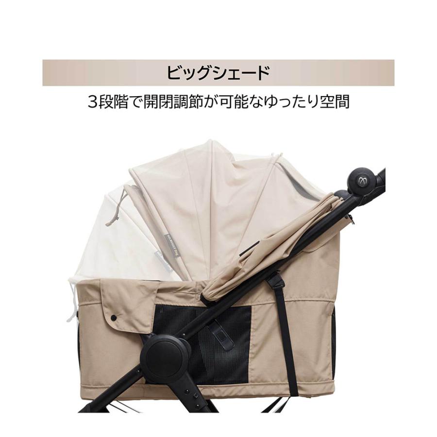 エールベベ・ゴーバギー ドッグ ブラック ST121 ペットカート 3輪 折りたたみ一体型カート GO.BUGGYDog 耐荷重 22kg コンパクト ペットキャリー ailebebe(P03) | カーメイト | 11