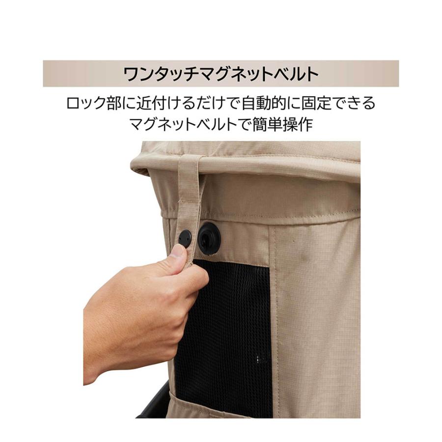 エールベベ・ゴーバギー ドッグ ブラック ST121 ペットカート 3輪 折りたたみ一体型カート GO.BUGGYDog 耐荷重 22kg コンパクト ペットキャリー ailebebe(P03) | カーメイト | 12