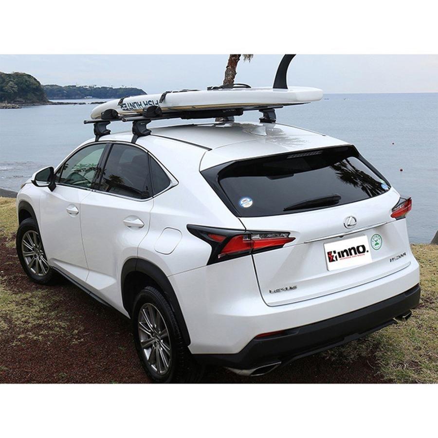 INNO 車 ルーフキャリア XA445 SUP ボード カヤック ロッカー フォー