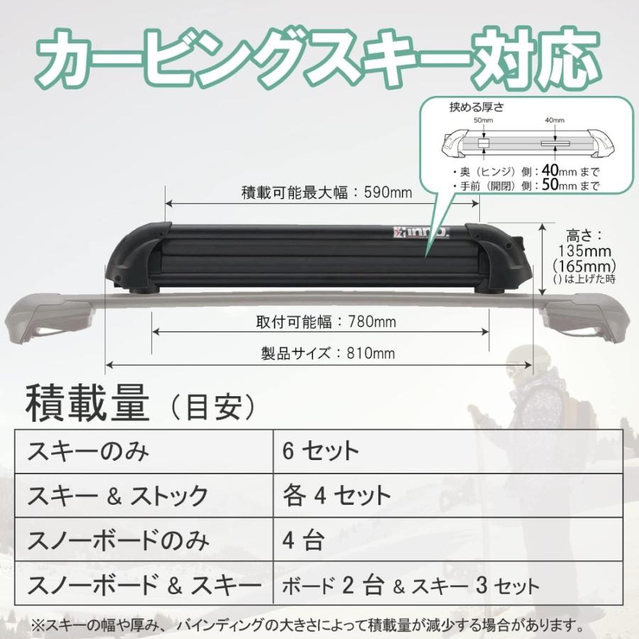 INNO 車 スノボ スキー キャリア ウインター XA927 グラビティ INNO 車 スノボ スキー キャリア ウインター XA927 グラビティ
