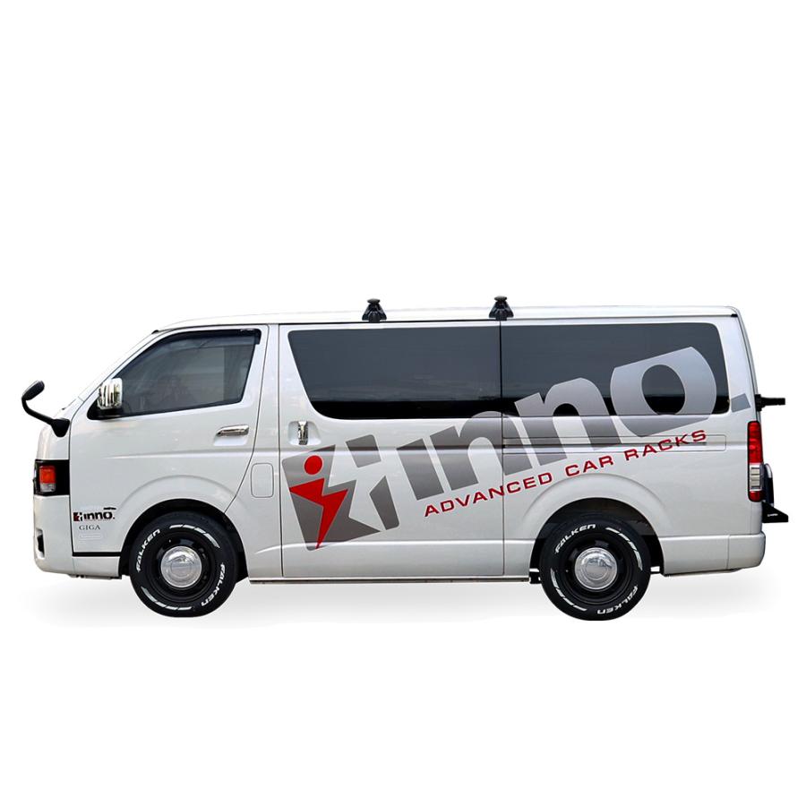 INNO 車 ベースキャリア XD202 ドリップエアロベースセット ハイエース