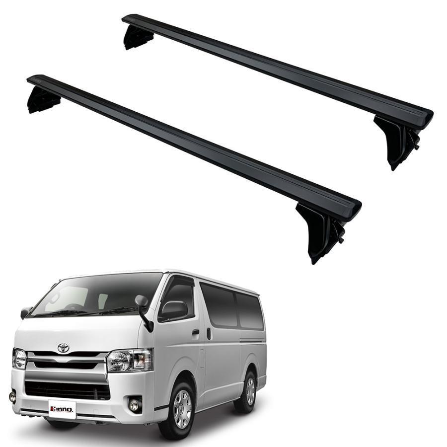 INNO 車 ベースキャリア XD202 ドリップエアロベースセット ハイエース