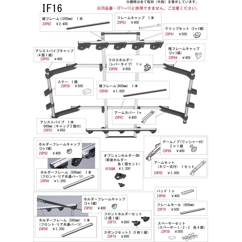 INNO カーメイト ZSP82 縦フレーム1200mm 1本（IF14/IF16/IF17/IF18用
