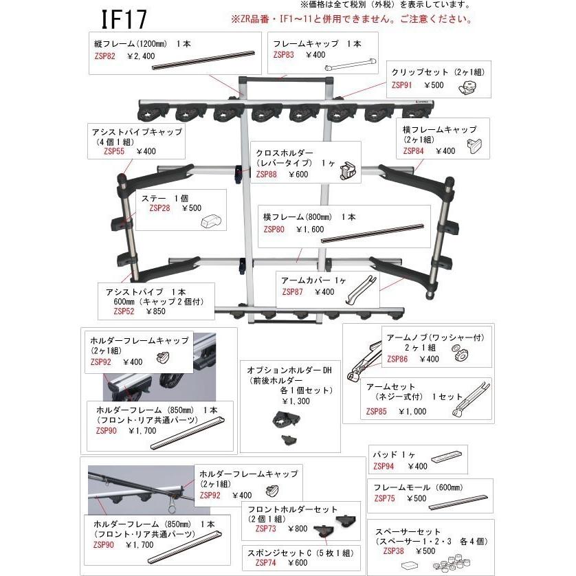 INNO カーメイト ZSP86 アームノブ(ワッシャー付) 2ヶ1セット □IF14