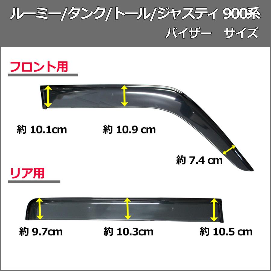 ルーミー タンク M900A  トール フロアマット＆ ラゲッジカバー ＆ バイザー DX アクセサリーパーツ 自動車用品｜carmatkizuna-ys｜07