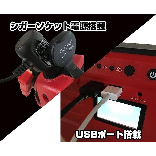 ジャンプスターター 大容量 32000mAh 12V/24V対応 JS01 : カーマイ 