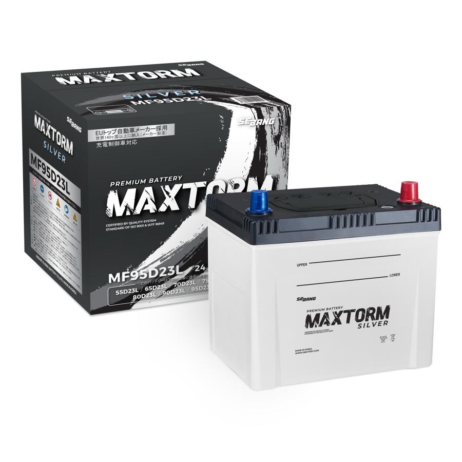 シロクマ様　バッテリー交換させて頂きます。 MAXTORM MF95D23L 充電制御車対応 バッテリー : カーマイスター - 通販