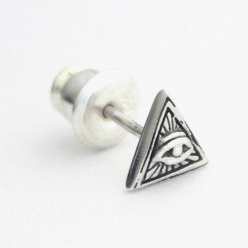 プロビデンスの目 ホルスの目 フリーメイソン エジプト ピアス シルバー９２５ アクセサリー お守り Goodvibrations Jroots