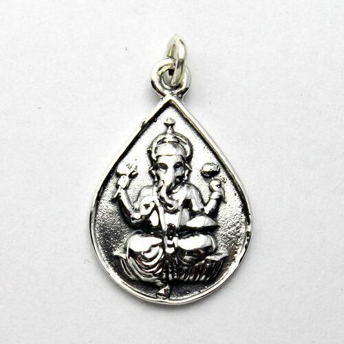 インド ガネーシャ ペンダントトップ ペンダント ドロップ型 お守り