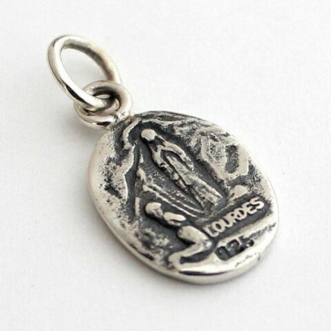 ルルドの聖母マリア チャーム【美品】 フランス直輸入！】ルルドの泉 聖母マリア ベルナデッタ カラー