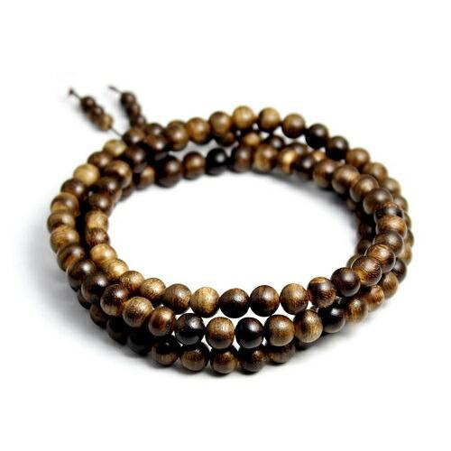 沈香 数珠 香木 カリマンタン産 数珠 念珠 インドネシア産 沈香 香木 カリマンタン ブレスレット