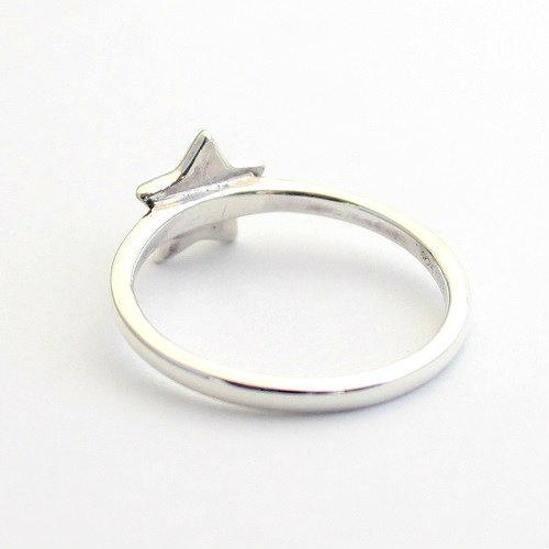 五芒星 シルバーリング ☆ ペンタグラム スター 星 リング 指輪