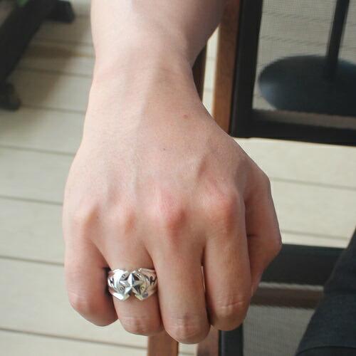 五芒星 シルバーリング ペンタグラム スター 星 ホースシュー 馬蹄