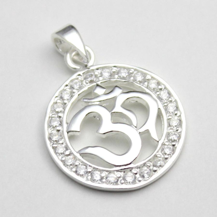 チベット OM オム 真言 マントラ ペンダント シルバー925