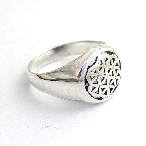 フラワーオブライフ 指輪 神聖幾何学 リング レディース メンズ
