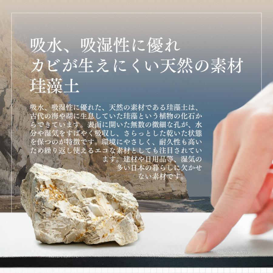 〔足とマットのドライな関係〕 珪藻土 バスマット ソフト タイプ お風呂マット 吸水マット 珪藻土マット 割れない 速乾 洗える 清潔 サラサラ 吸水  柔らかい |  | 15