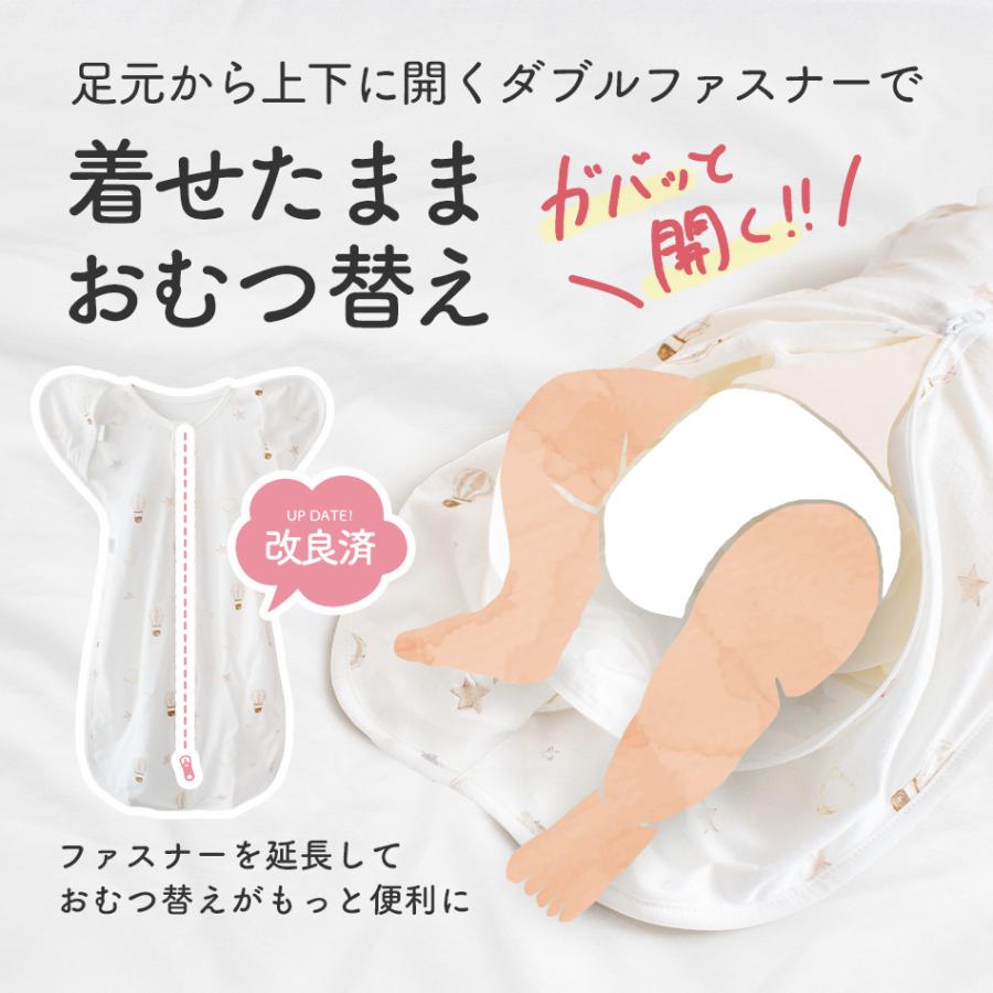 スワドルメリー おくるみ 春 夏 バンブー メッシュ 新生児 0歳 スワドル 手が出せる 赤ちゃん モロー反射 サラサラ ムレにくい くま 星 月 気球 男の子 女の子 | Coperta | 12