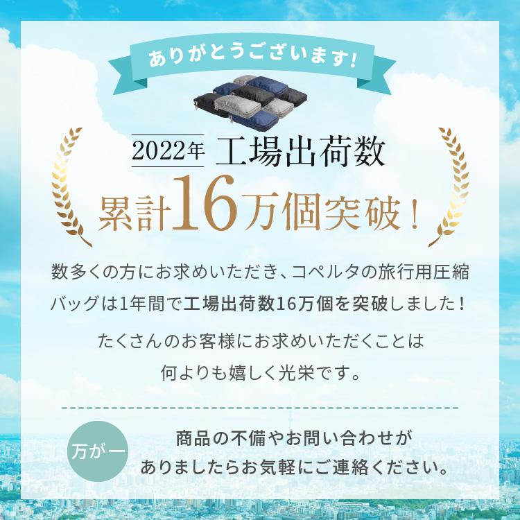 2個で600円OFFクーポン配布中 トラベルポーチ ガジェットポーチ 圧縮ポーチ 圧縮袋 旅行用 衣類収納 旅行グッズ ファスナー圧縮 軽量 大容量 18cm 簡単収納 |  | 07