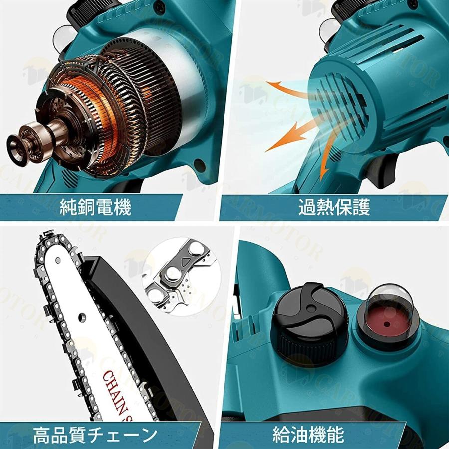 チェーンソー 充電式 電動ノコギリ ハンディチェーンソー 6 チェーンソー 充電式 電動ノコギリ ハンディチェーンソー 6