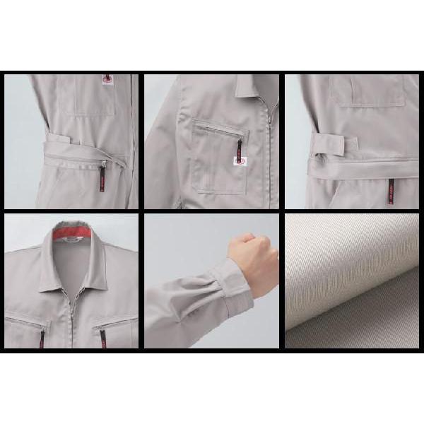 未使用 ツナギ 3着セット オートバイ印ツヅキ服 3900 サイズL 長袖 山田辰AUTO-BIのつなぎ作業服 長袖3900| サンワーク本店
