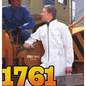 人気の白！ オートバイ印長袖つなぎ 1761 S〜3L 【山田辰・AUTO-BI