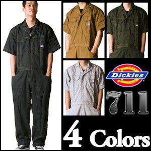 Dickies 【送料無料】タフな半袖。 ディッキーズ半袖つなぎ#711