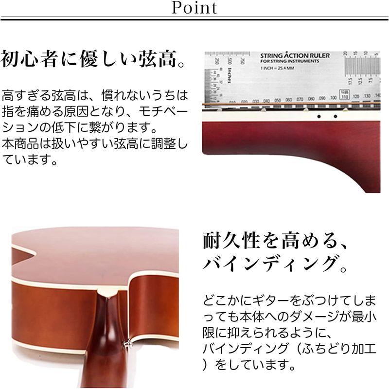 Mademu アコースティックギター 初心者セット カッタウェイ(Cut-Away)タイプ 入門練習ギター 16点セット アコースティックギター 初心者セット カッタウェイ Cut Away タイプ 入門練習ギター 16点セット