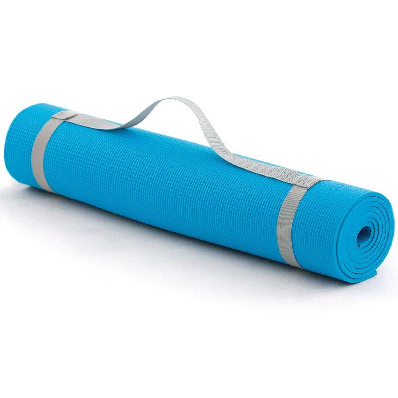 LaVIE(ラヴィ) ヨガマット スーパーグリップヨガマット6mm ターコイズ 肩掛けバンド付き 3B3166メーカー純正品