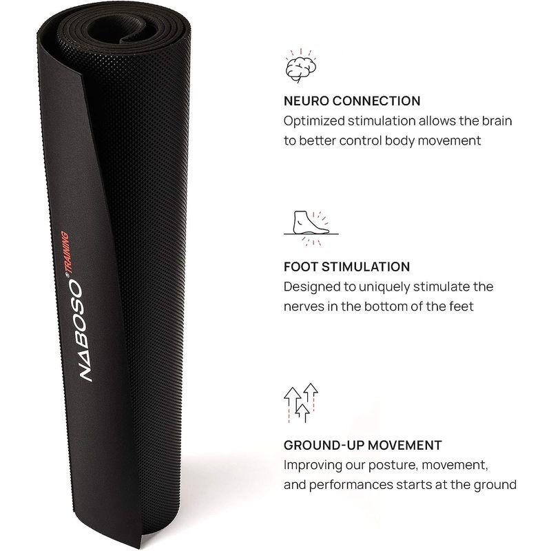 Naboso トレーニング用素足トレーニングマット ? 質感のあるホームジムマット 足を刺激し足の強度を向上 エクササイズ&リハビリに トレーニング用素足トレーニングマット 質感のあるホームジムマット 足を刺激し足の強度を向上 エクササイズ&リハビリに