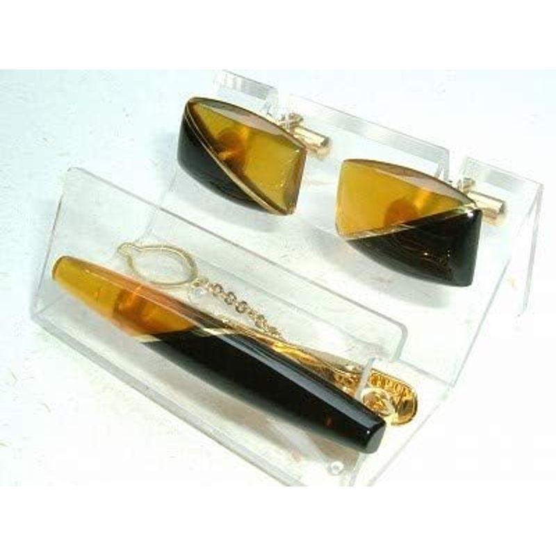 本べっ甲 タイ止 カフスセット 黒と白を18金で次分 おしゃれな メンズ ネクタイピン ワニロ式 とカフスボタン ネクタイピン 本べっ甲 カフスセット おしゃれな メンズ ワニロ式 とカフスボタン 黒と白を18金で次分 タイ止