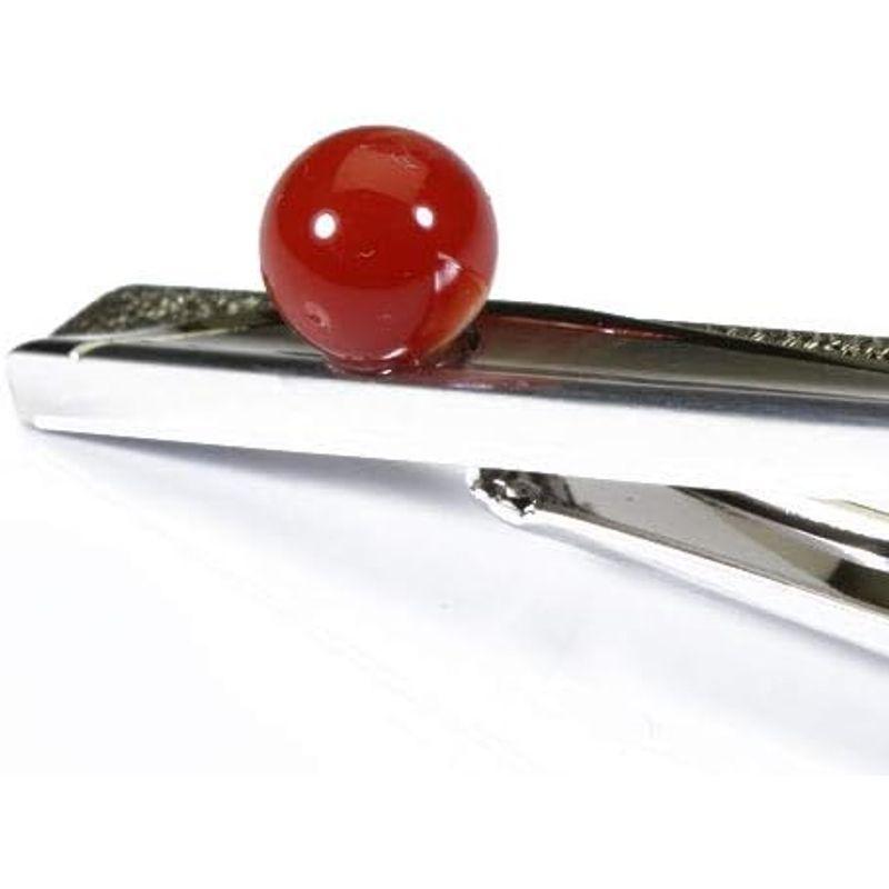 血赤珊瑚 ネクタイピン 丸玉 メンズ 無染色 SANSUI ネクタイピン 丸玉 メンズ 無染色 SANSUI
